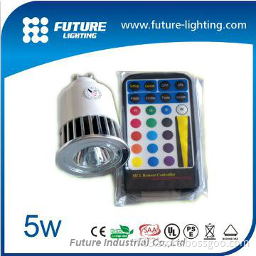 RGB 5watt E27 Edison led spotlight